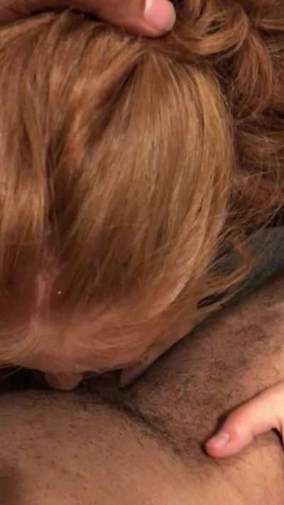 She’s finally broke the barrier and got her nose to my stomach.