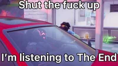 Shhh he’s listening to the end