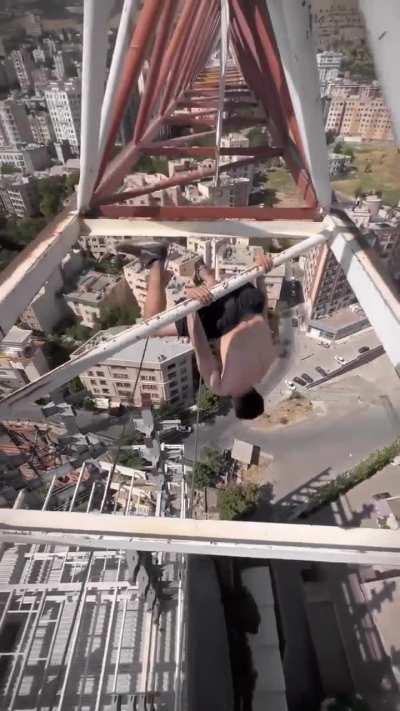 Dude has no fear……but, a death wish.