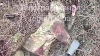 russian with chest blown open + low altitude drop