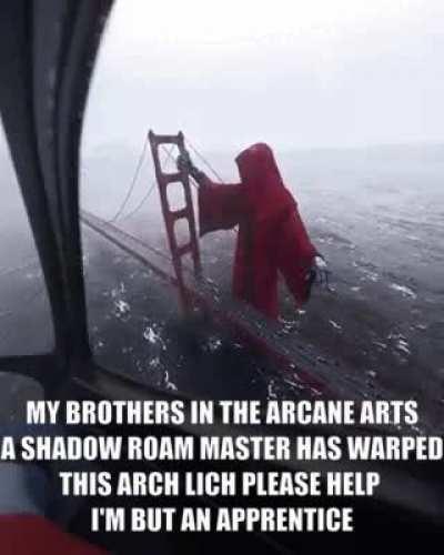 he has begun soul weaving using nearby manaless folk