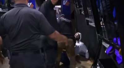 Former NBA player, Demarcus Cousins got ejected from a game and fans threw beer at him on the way out and he's ready to fight the whole crowd