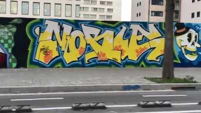 17th graffiti on the same wall. Great!