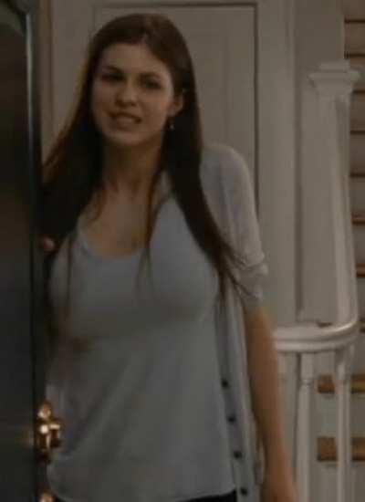 When Goddess Alexandra Daddario has to turn down another useless white boi.