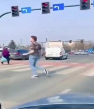 Man casually hits the best moonwalk in internet history