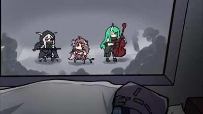 Dokutah trying to sleep #2 (animation by @HarlequinWheels)