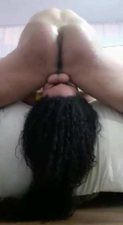 Balls Slapping Her in the Face