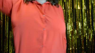 My giant ones under a red shirt