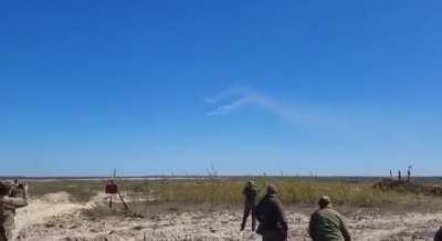 The first footage of the British Brimstone guided missiles combat use by the Ukrainian military from a ground-based launcher. Keep on fighting!