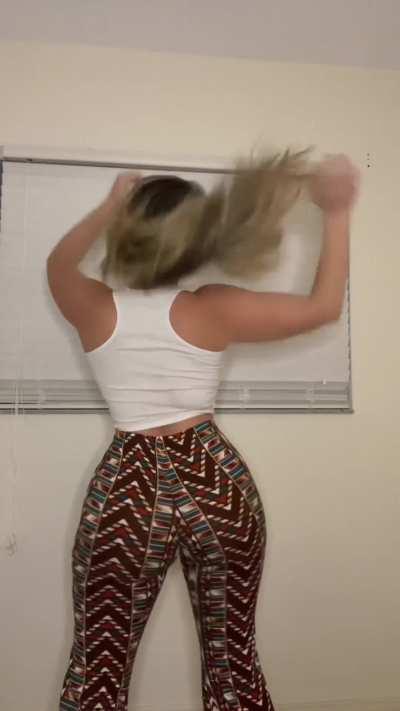 I think these flarepants could be a little tighter on me 