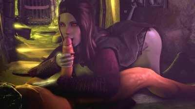 Serana Blowjob (Jujala) [Elder Scroll V: Skyrim]