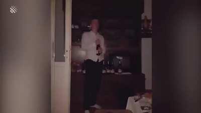 WCGW opening the wine bottle