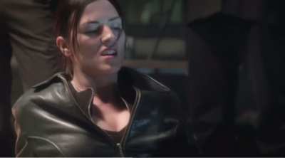 Spy kills him in a figure 4