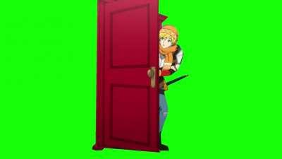 Jaune peeks through the door meme FEEL FREE TO USE