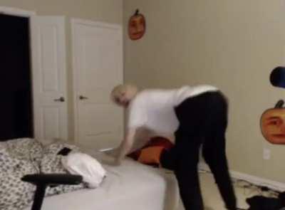 He may not have a big juicer but he has a big bumper