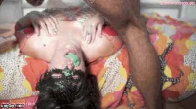 She love when i force her to puke on my dick (OC)