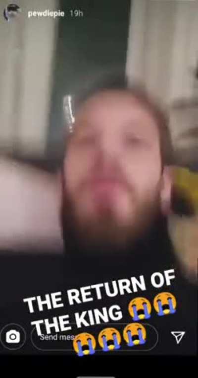 Tomorrow he is back from break