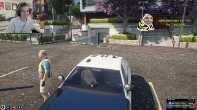 XQC FINDS RARE NPC AT MISSION ROW