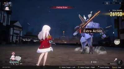 Trying to damage Clara with Wuthering set and Clara card (it is a meaningless endeavor)