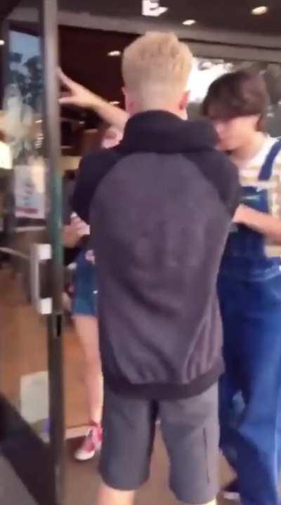 TikTok prankster I love you prank on girl in front of her boyfriend. Boyfriend 🍷🗿