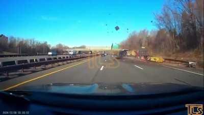 An attempt to pass on the shoulder leads to massive air [oc]