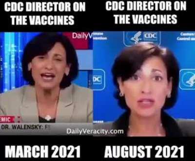 Warning! The CDC director has been compromised by the orange one