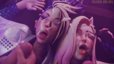 Ahri and Akali Facial (League of legends) [Polished-Jade-Bell]