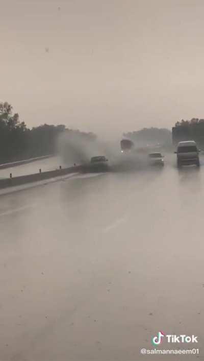 When the speed limit is 120, and you must go 120 (hydroplaning)