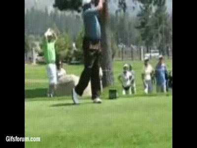 Charles Barkley's golf swing