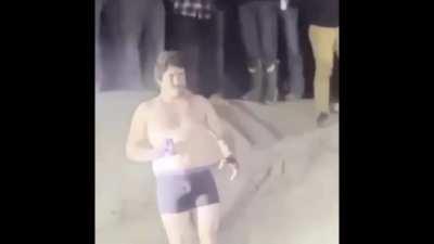 Drinking and playing with fireworks