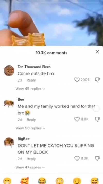 Bro is playing a dangerous game. 