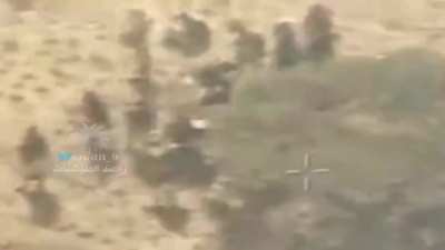 Saudi Air Force targets Houthi vehicle with cannon and bombs Houthi position in Yemen-Marib