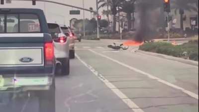 Dangerous Accident between Car and Bike