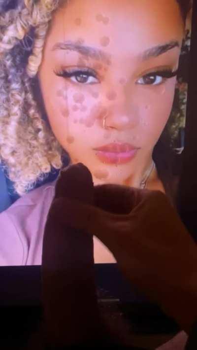 Cum Ebony Facial Trib