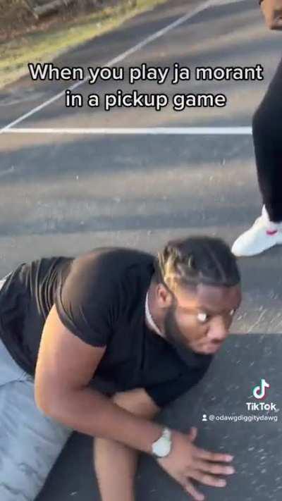 When you play ja morant in a pickup game😂😂