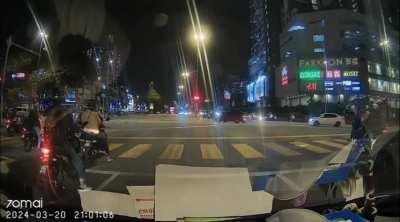 Rider got T-bone after running red light 