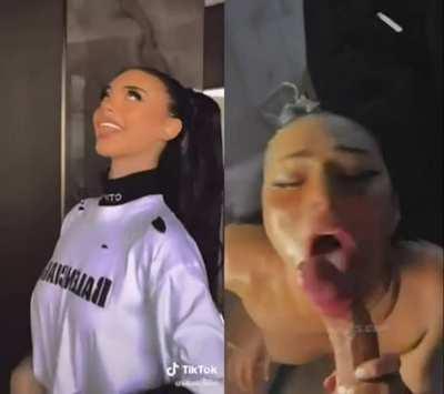 From tiktok to sucking a cock 😋