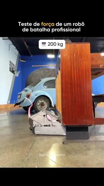 Professional Battle Robot Strength Test