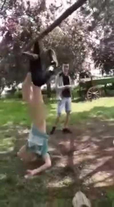 To jump off a tree.