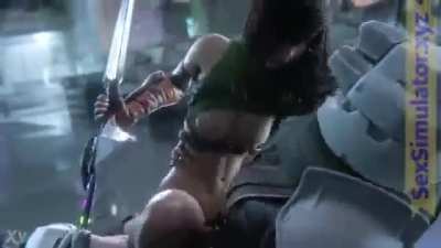 yuffie's way of getting information from a shinra guard (nagoonimation)