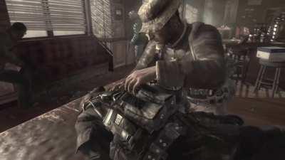 [MW3] “This belongs to you, sir.” One of the toughest moments in my MW3 playthrough. The first time I’ve played through the whole thing, and just, my God. “I’m sorry.”