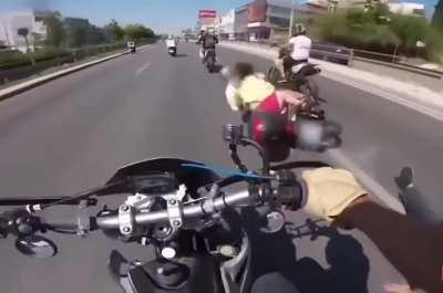 Some amazing emergency braking