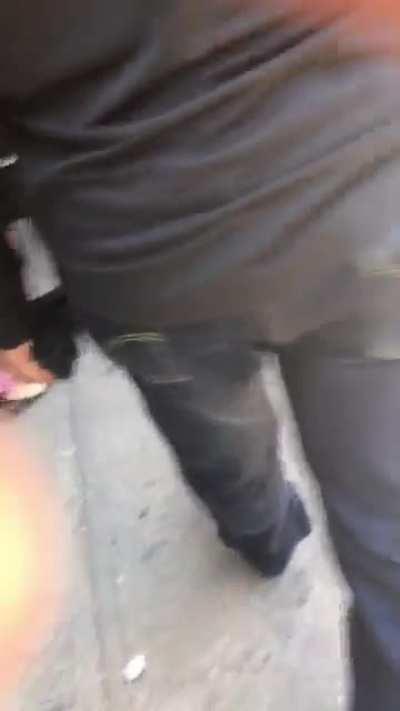 Big juicy latina booty walking around the city 🤪