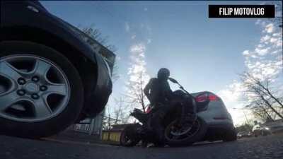 Camera lands for perfect shot of what happened