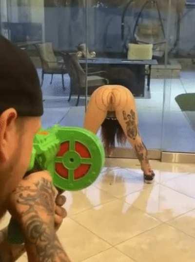Nerf target practice