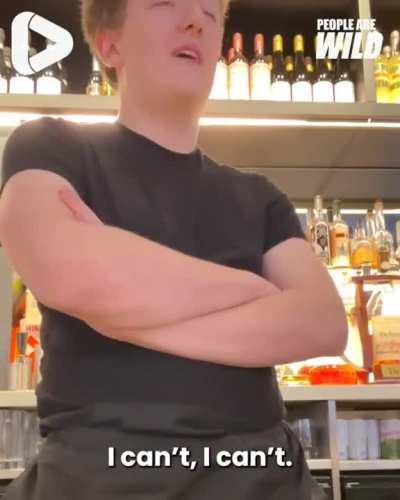 Bartender is disrespected for not paying a woman's drink tab