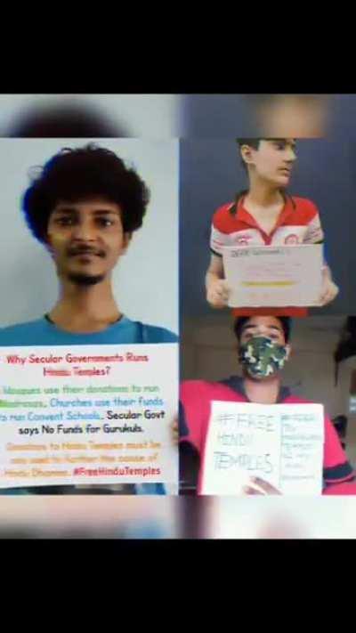 Shoutout to all the virat sanatani's who participated in the #FreeTemple movement. 🙏