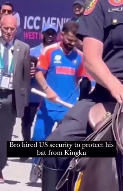 Koach loves his bat so much