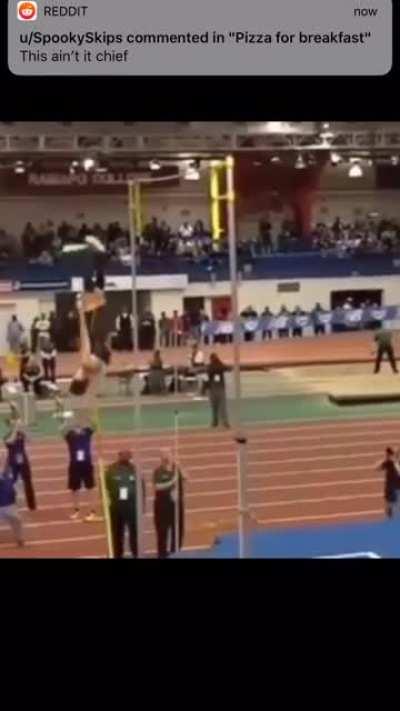 No way. He'll never make it...wait