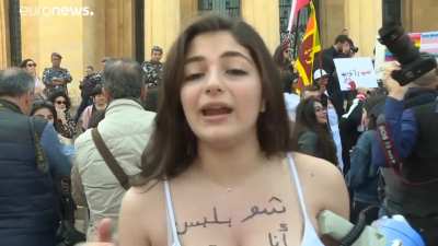Do you agree with this Lebanese protestor that clothing is a personal choice?